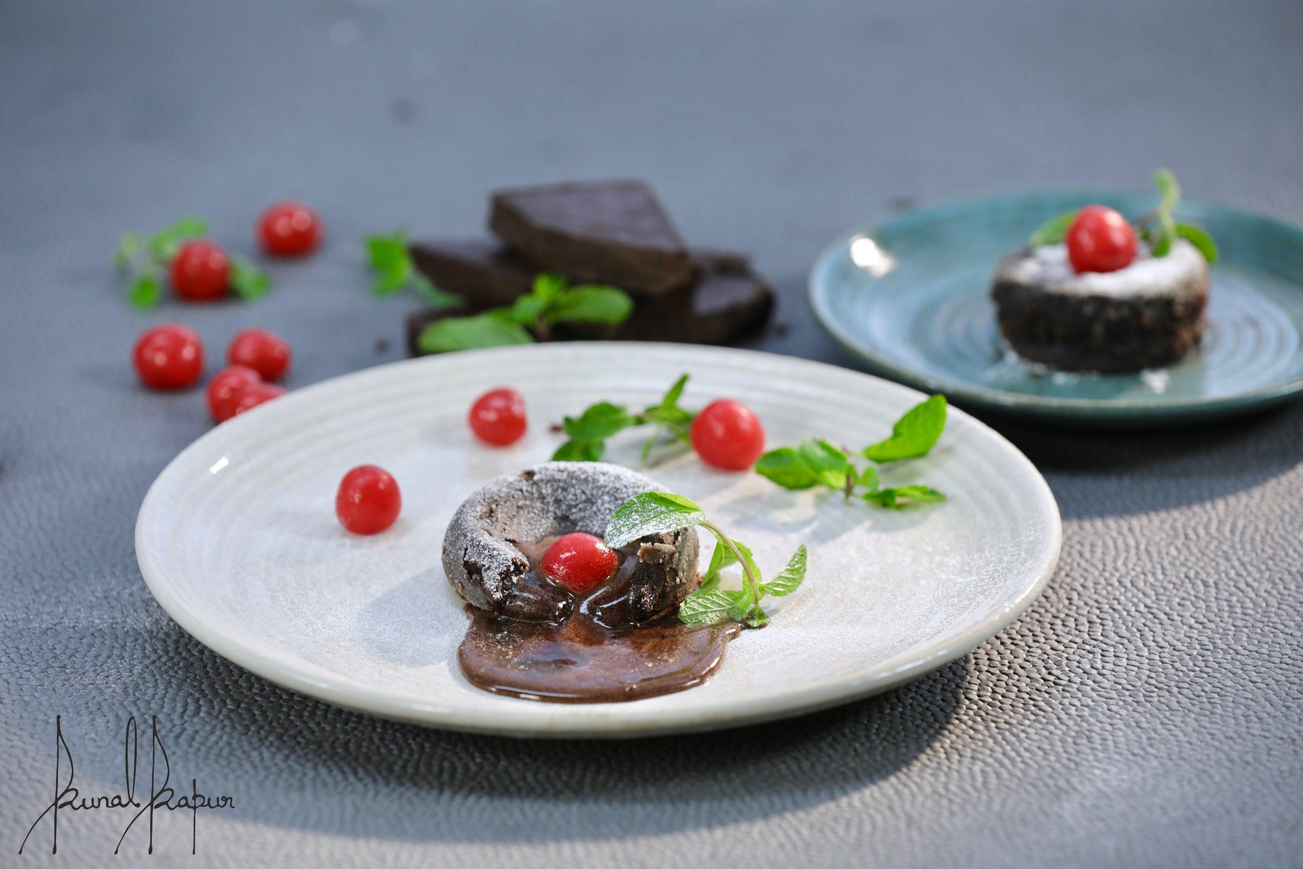 Dark Chocolate Vegan Molten Lava Cakes — One Organic Farm