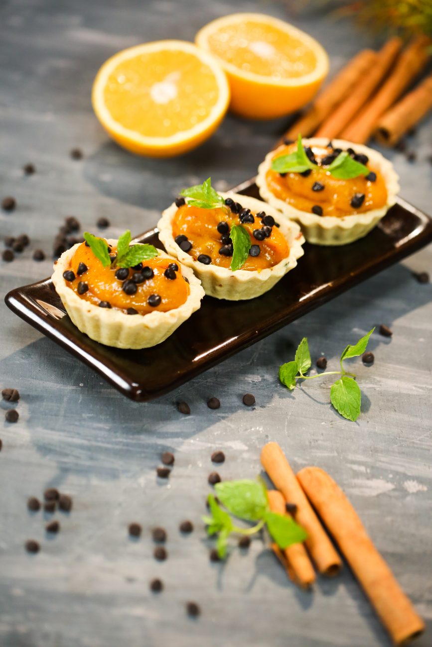 Bitter Orange & Chocolate Tarts