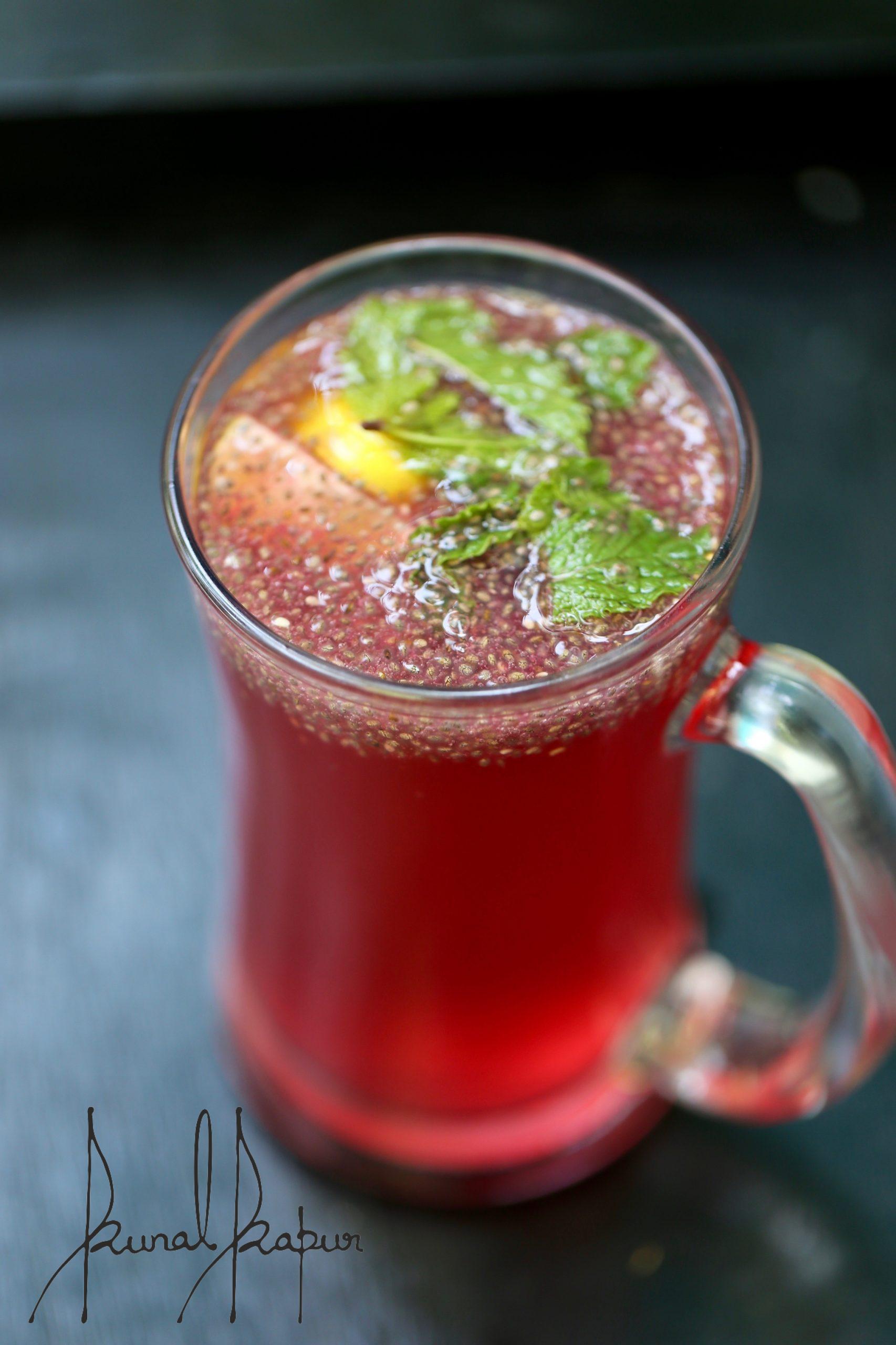 RoohAfza Lemon Drink | Rose Mojito - Chef Kunal Kapur