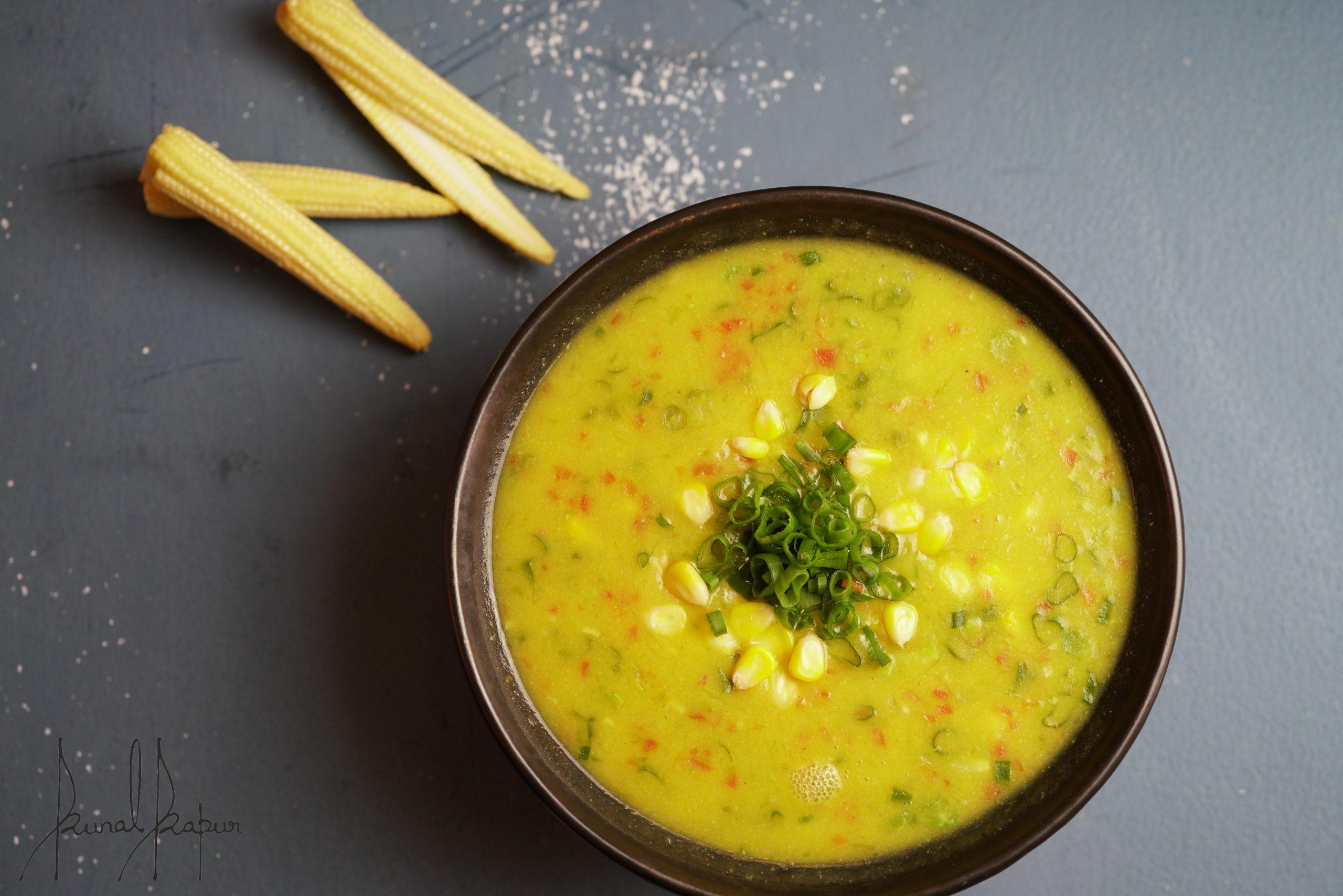 Sweet Corn Soup Recipe - Swasthi's Recipes